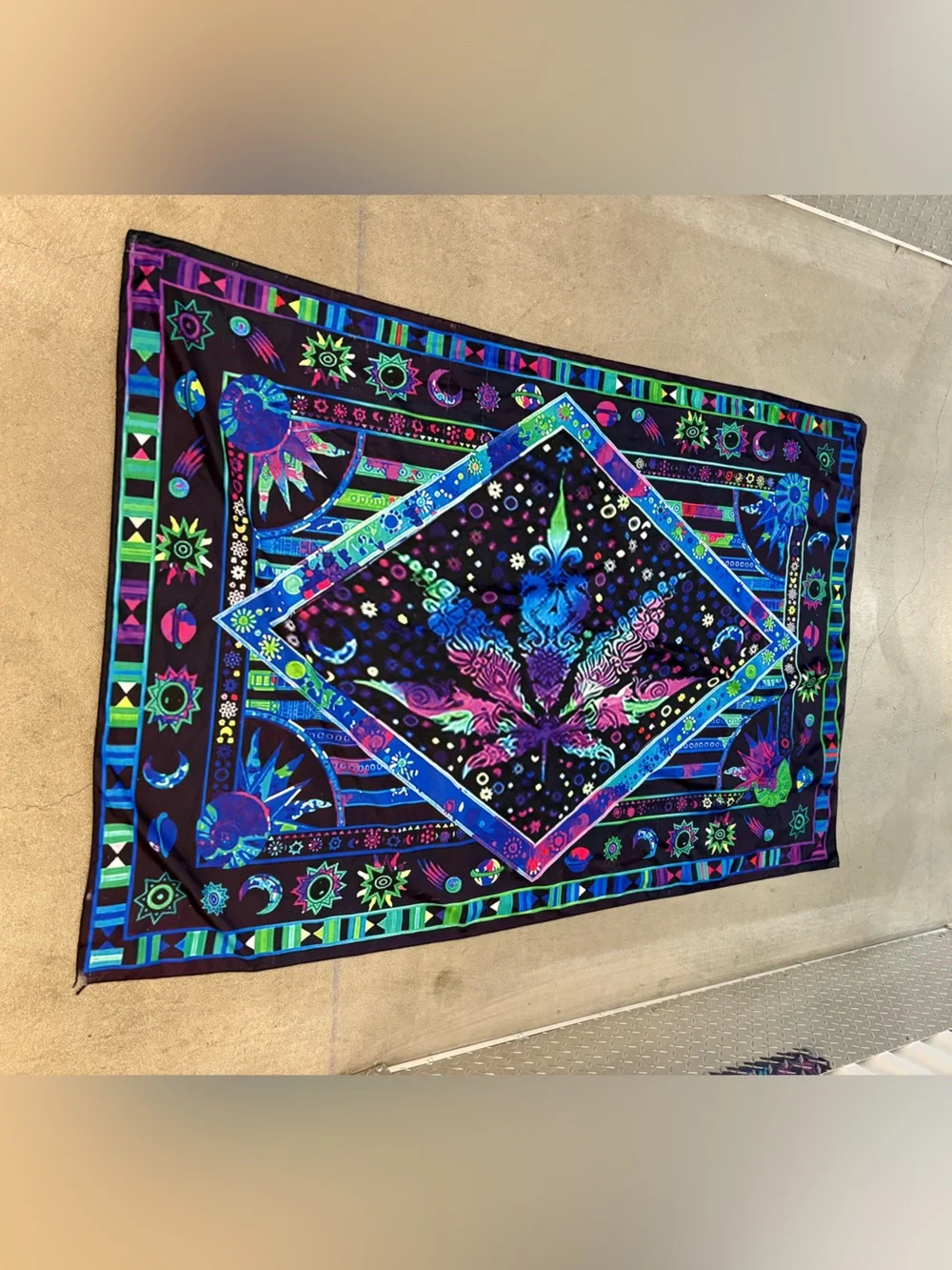 Vibrant Psychedelic Tapestry
